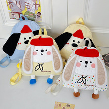 原创设计师款卡通小兔子双肩包新款小众可爱背包小狗刺绣学生书包