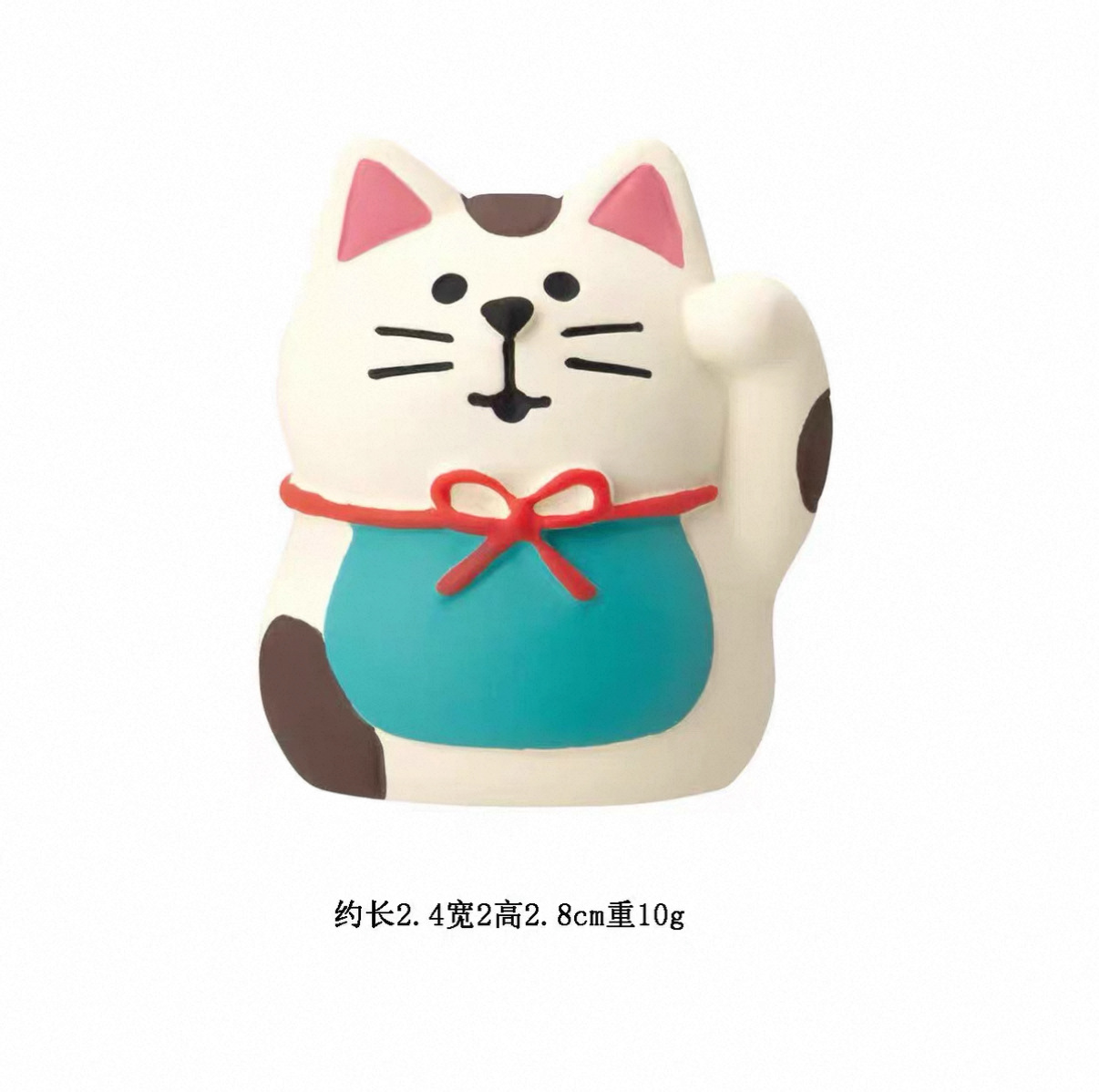 작은 흰색 행운의 고양이