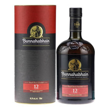 布纳哈本12年艾雷岛单一麦芽威士忌 700ml 洋酒 苏格兰邦纳海贝因