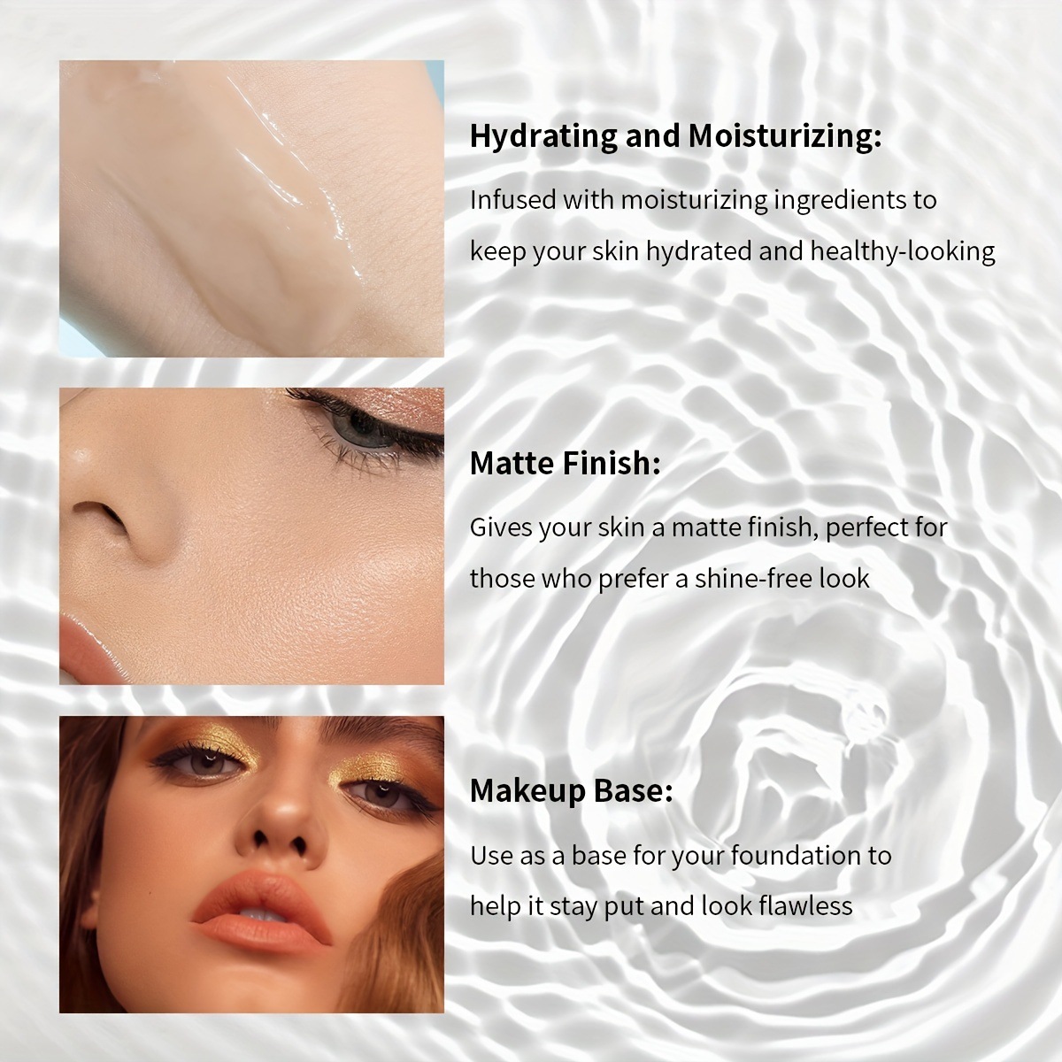 USHAS Comercio exterior europeo y americano Base de maquillaje transfronteriza Corrector Poros invisibles Maquillaje de Amazon FS447