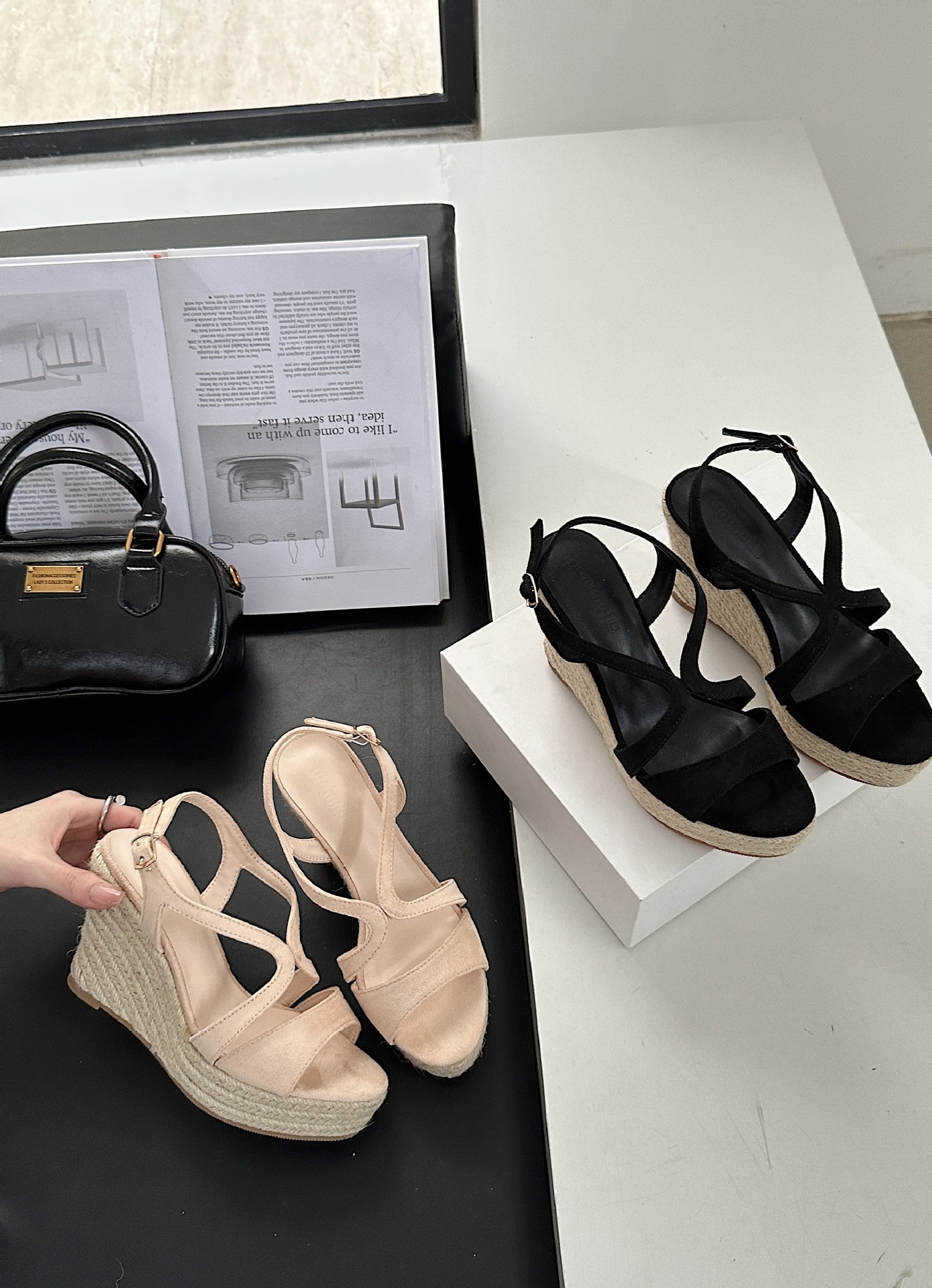 Espadrillas con zeppa da donna sandali estivi con plateau_voghion.com