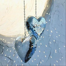 K 36342 Disco Ball Heart Chain ��˹�ư���װ�� ŷ���羳