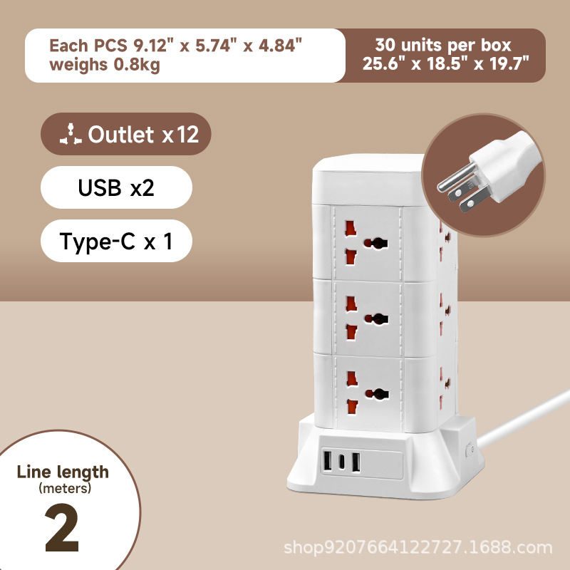 EE. UU. 3 pies-2 metros-3 capas/USB