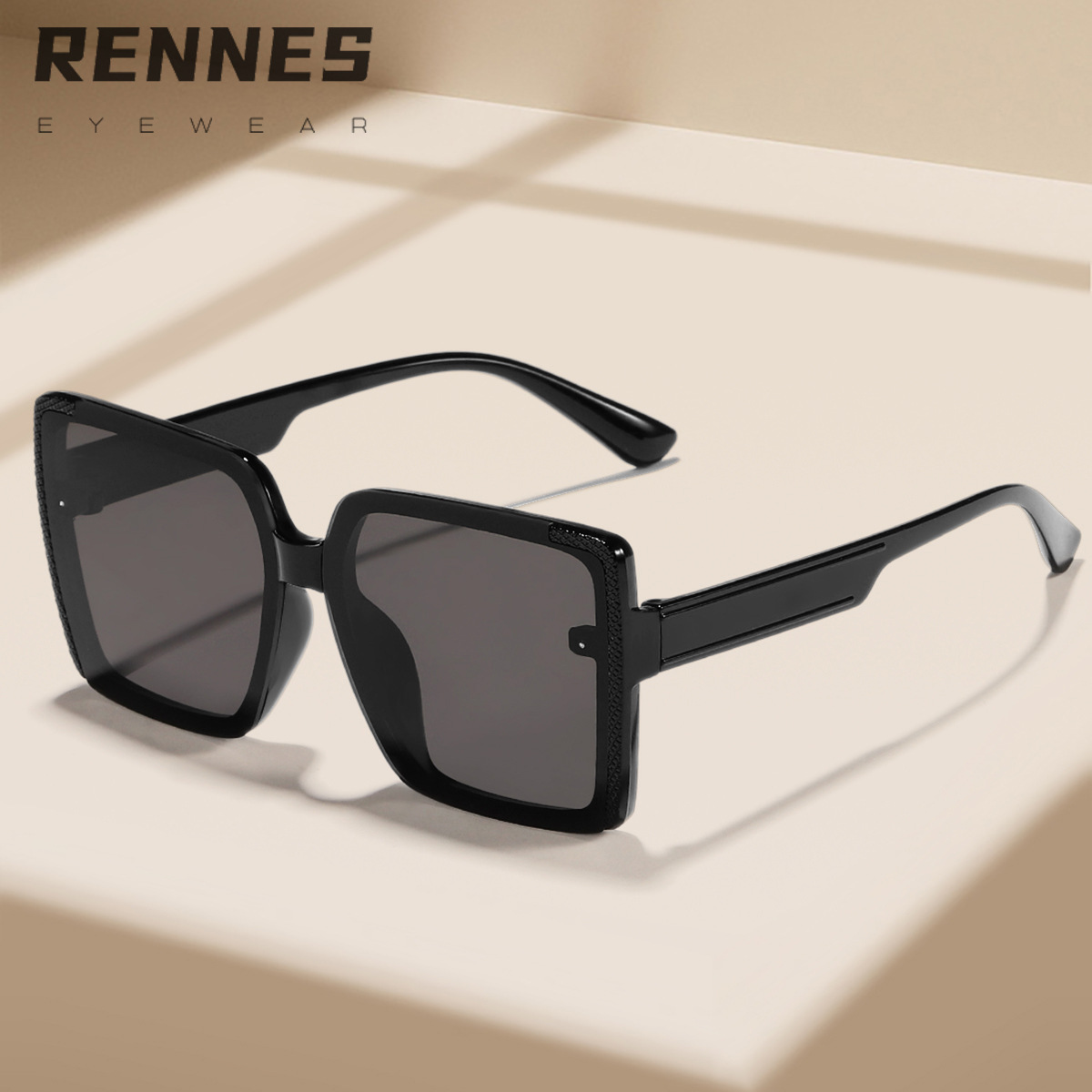 2024 nueva venta al por mayor estilo coreano elegante marco gafas de sol de las mujeres llanura cara mirada pequeña moda desgaste esencial gafas de sol