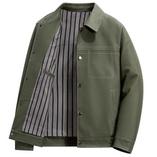 海宁真皮皮衣2025秋冬季新款男装翻领绵羊皮夹克外套男士休闲时尚