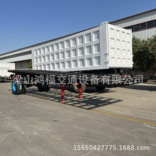 出口集装箱骨架拖车 框架拖车 10吨骨架拖车 发电机组拖挂车