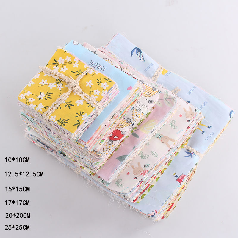 One hundred Patchwork Rag cloth Broken flowers Fraction of cloth baby Blanket Hairpin source factory One piece wholesale