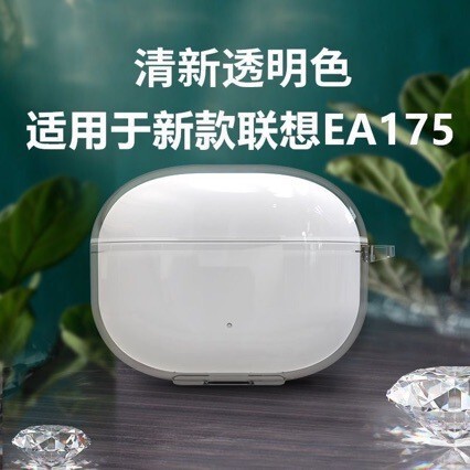 Suitable for the New Lenovo Lenovo Ea175 Ice Crystal Transparent Headphone Shell Lenovo Le175 Anti-Fall Protection Soft Shell