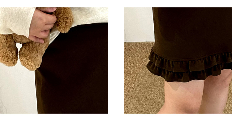 GraceChic Plus Size High Waist Slimming Women's Bodycon 2025 Winter Fat MM Patchwork Ruffled Short Skirt NQ1336_voghion.com