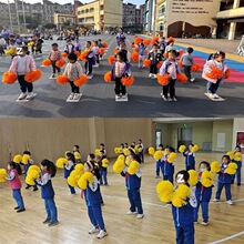 花球啦啦队手拿花拉拉队手花啦啦手花跳舞啦啦操花球舞蹈道具演出