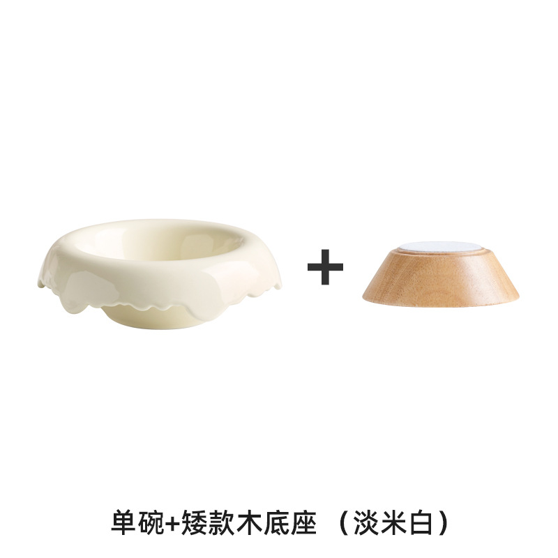 De alto aspecto de cerámica lindo aperitivo yogur de frutas desayuno postre tazón helado ensalada tazón pasillo joyería almacenamiento tazón