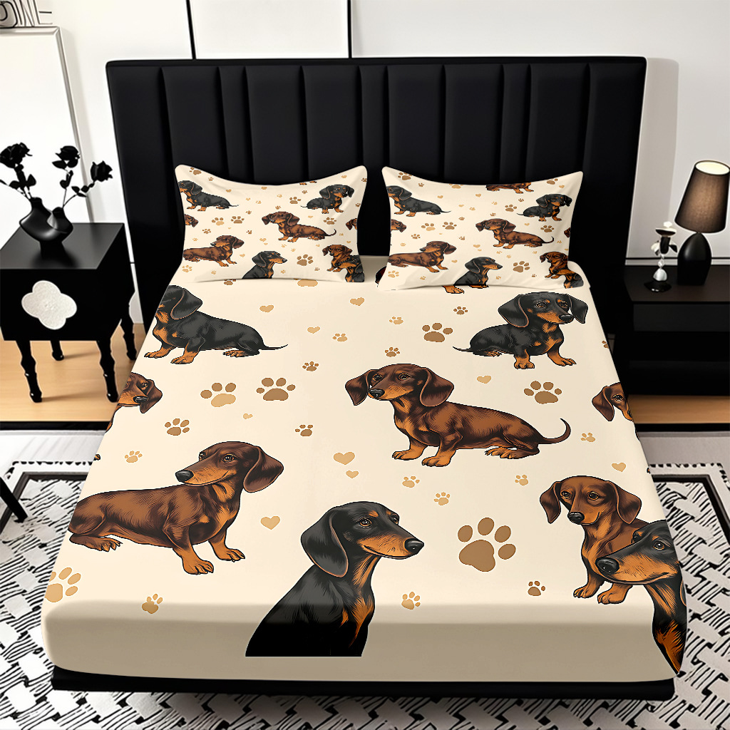 TEMU / JIT Transfronterizo para dibujos animados lindos cachorros cama de piel de cama de cama de cama de cama para diseñar