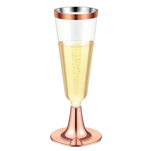 5oz Thick Gold-Color Disposable PS Plastic Champagne Cup Ice Cream Cup Martini Glass