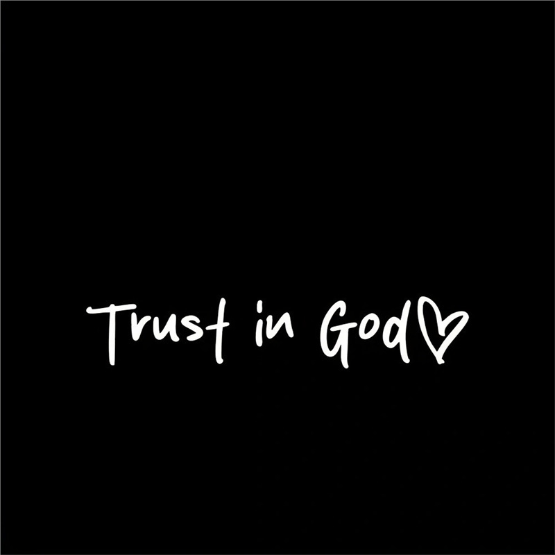 Trust in god相信上帝汽车后视镜贴纸，信仰耶稣上帝汽车字母贴纸|undefined