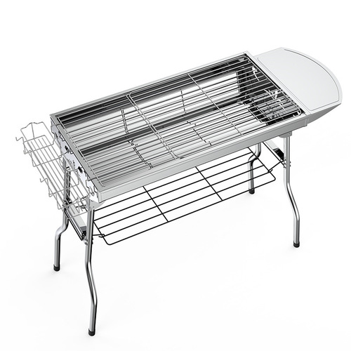 Zibo barbecue grill household stainless steel folding grill outdoor portable carbon barbecue smokeless charcoal small stove