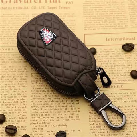 Genuine Leather Universal Car Key Bag Universal Men's and Women's Car Remote Control Protective Cover Korean Personalized Keychain