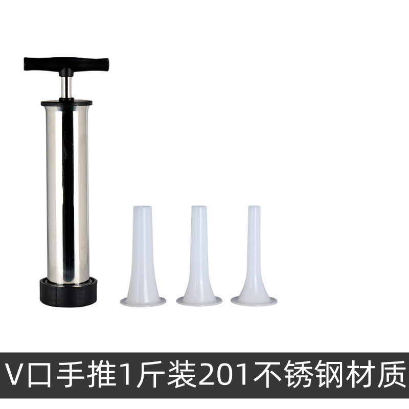 Embudo de llenado de salchicha manual nueva máquina de llenado de salchicha manual Embudo de llenado de salchicha