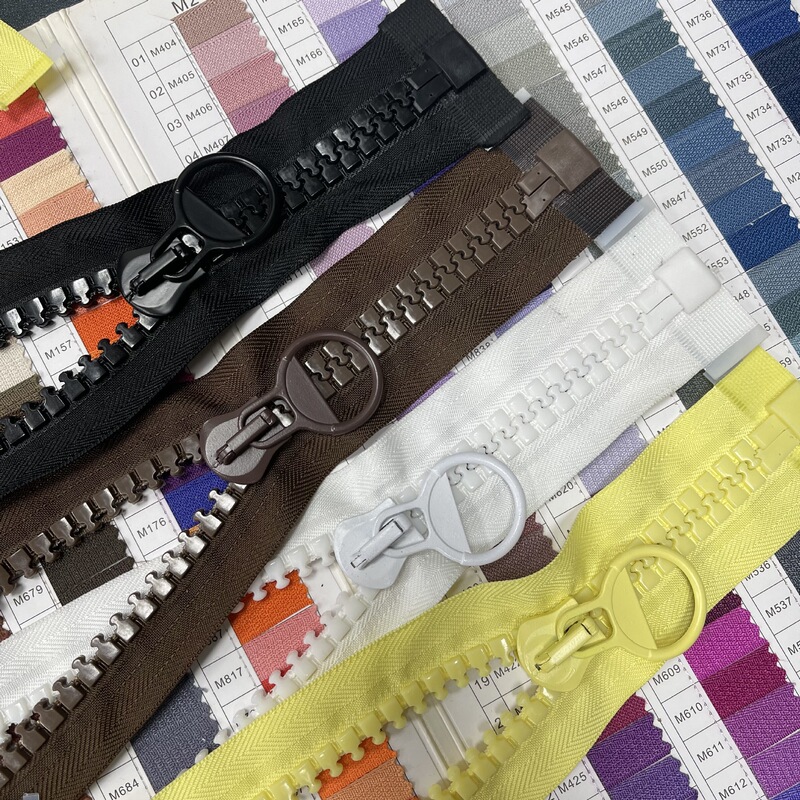 No. 20 Colored Resin Zipper, Large Zipper, Extended Length down Jacket Zipper Accessories, Extra Large Zipper with Metal Head