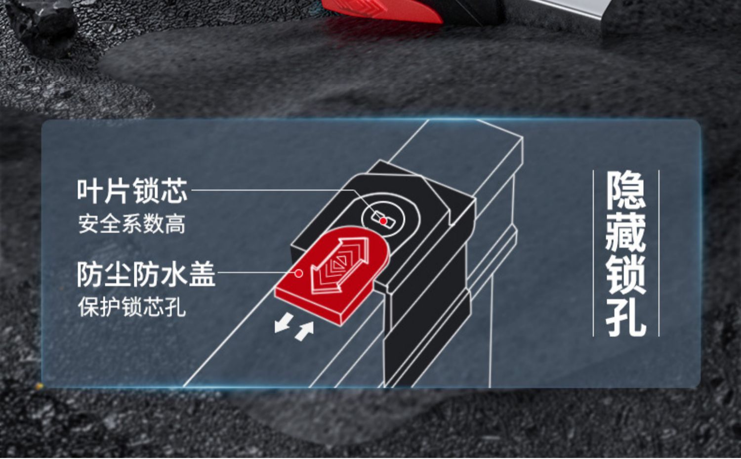 Electric Car Lock Anti-Theft Lock U-Shaped Lock Battery Motorcycle Lock Waterproof Portable Mountain Bike Lock U-Shaped Wholesale