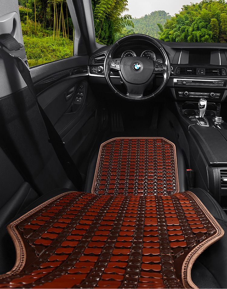 Car Seat Cushion Summer Cooling Pad Single Piece Universal for Trucks Bamboo Cooling Mat Pad In-Car Ice Silk Summer Ventilation and Breathability