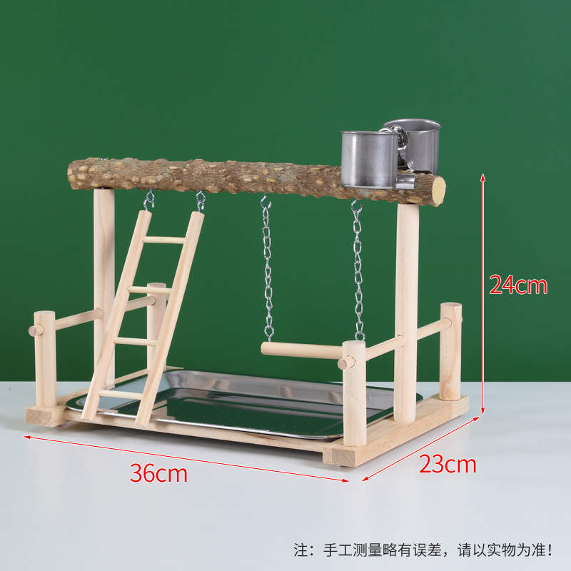 インタラクティブプラットフォーム、スズラン、鳥スタンド、虎皮牡丹、オカメインコスタンド、足首ラダー、爪とぎ無垢材スタンドスティック|undefined