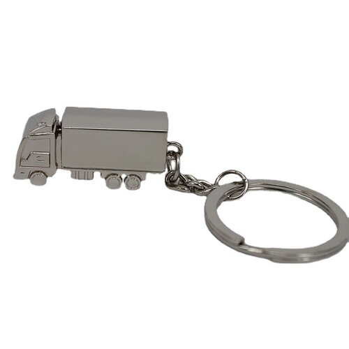 Creative minivan keychain metal car pendant keychain business transportation company small gift keychain