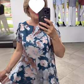 夏装新款碎花棉绸连衣裙女夏气质妈妈遮肚子大码人造棉长裙子
