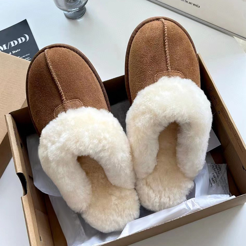 Autumn and winter 2024 Henan Sangpo Star Slippers Baotou Wool Slippers Fur One Wool Slippers Autumn and winter 2024 Henan Sangpo Star Slippers Baotou Wool Slippers Fur One Wool Slippers