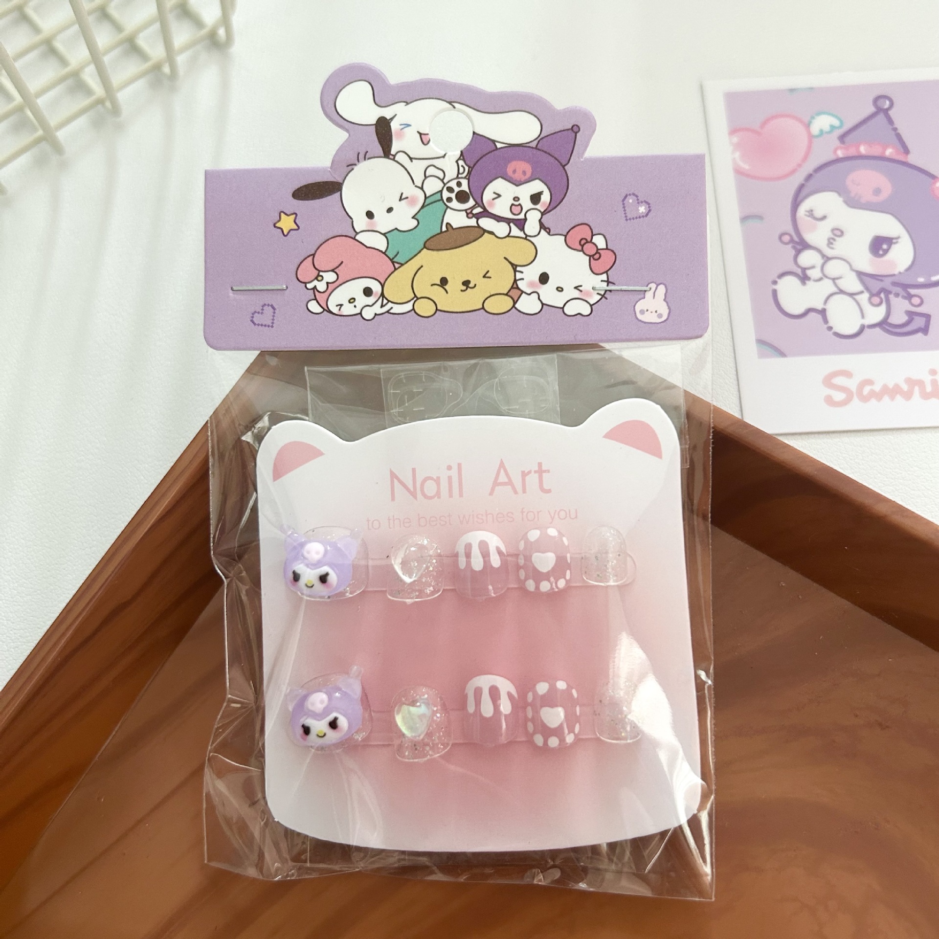 Niños estereoscópicos hechos a mano para usar uñas adorables pegatinas de uñas de dibujos animados para chicas juguetes