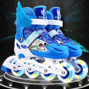 3-6-9-12 Year Old Boys and Girls Children's Roller Skates Set Children's Skating Roller Skates Manufacturer Direct Sales Cross-Border Direct Delivery