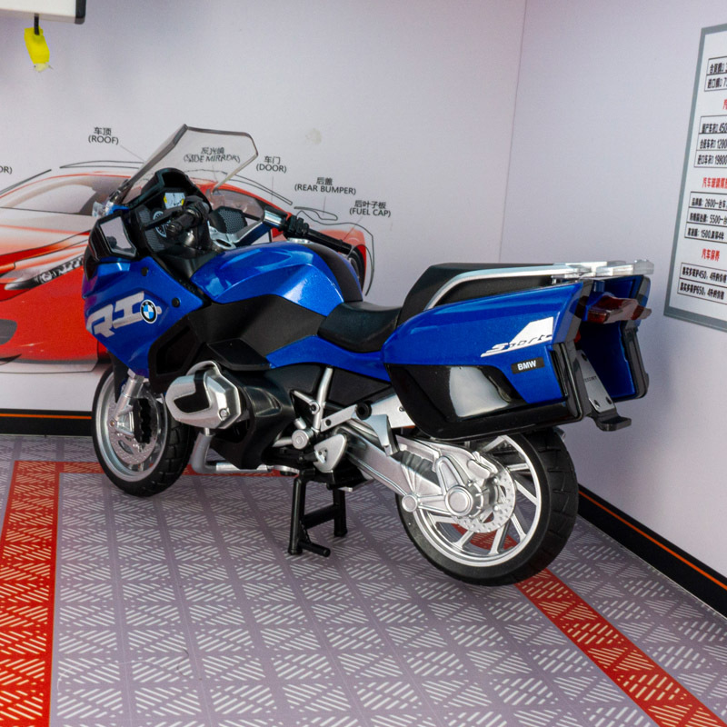 Color ámbar 31494 simulación R1250RT modelo de motocicleta amortiguador juguete para niños motocicleta decoración estática 1:12