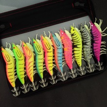 多规格仿真虾假饵多规格木虾鱿鱼钩软脚虾夜光鱿鱼钩假饵