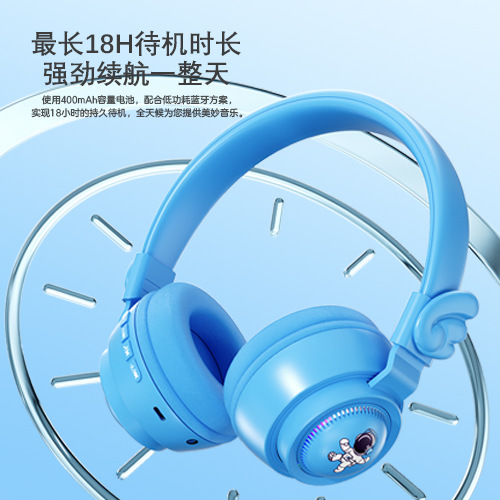 Transfronterizo nuevo auricular Bluetooth para niños astronauta juego de alta resistencia llamada auricular de aprendizaje auricular inalámbrico Bluetooth