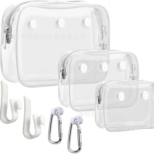 Cross-Border Popular Pvc Transparent Travel Toiletry Bag Outdoor Divided Storage Bag Suitable for Eva Beach Bag Bogg Accessories Cross-Border Popular Pvc Transparent Travel Toiletry Bag Outdoor Divided Storage Bag Suitable for Eva Beach Bag Bogg Accessories