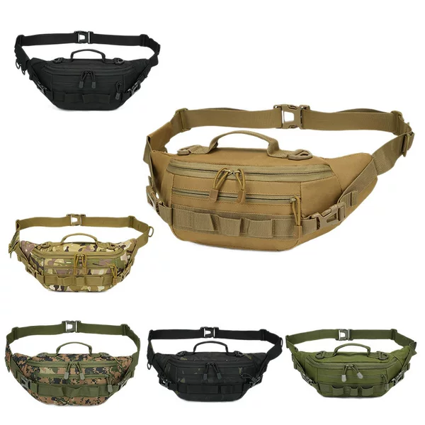 Cross-Border Multi-Purpose Backpack, Men's and Women's Tactical Waist Bag, Outdoor Leisure Sports Mountaineering and Cycling Bag, Multi-Functional Training Chest Bag