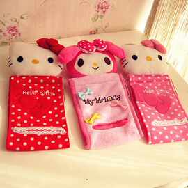 可爱卷筒抽卡通纸巾架卫生间挂式卷纸巾套车载创意卷纸巾挂袋