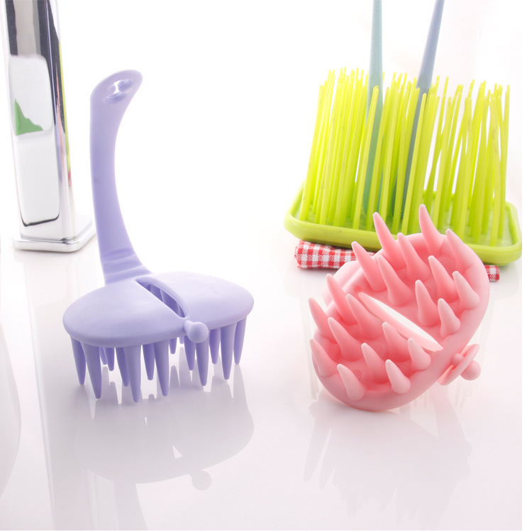 Colgante cuero cabelludo masaje suave peine champú peine de dientes anchos hogar cabeza de masaje peine Pelo Largo peine de dientes grandes
