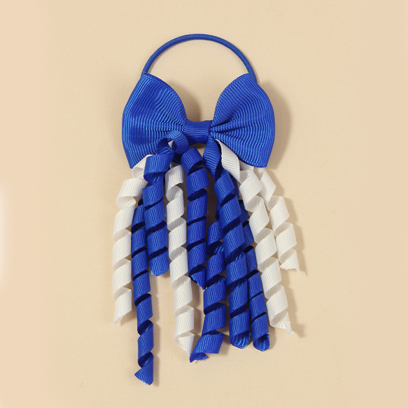 7g Weight Hair Tie Hair Accessories Type A Pair Quantity Holiday, Daily Occasion Polyester Rib Material Bow Knot Pattern Kid'S Gender Cartoon Style Style Kid'S Cartoon Style Bow Knot Polyester Rib Hair Tie 4