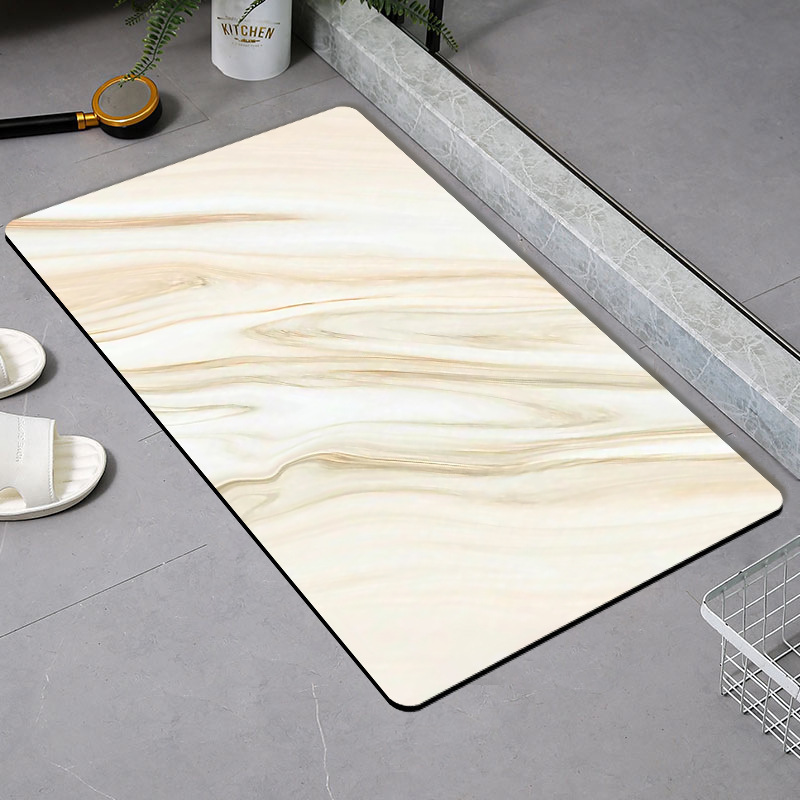 Baño de barro de diatomeas absorción de agua suelo blando de baño de barro de diatomeas puerta de baño anti-deslizante cojín de pies secos rápidos
