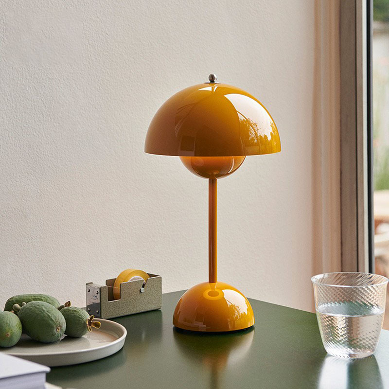 Danish Bud Table Lamp Rechargeable Wireless Removable Simple Guest Restaurant Touch Dimming Vp9 Bedside Atmosphere Table Lamp