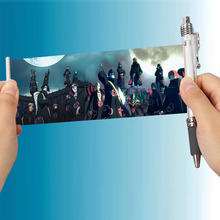 海贼王火影忍者拉画笔晓组拉拉笔手机支架笔触屏笔草帽团黑中性笔