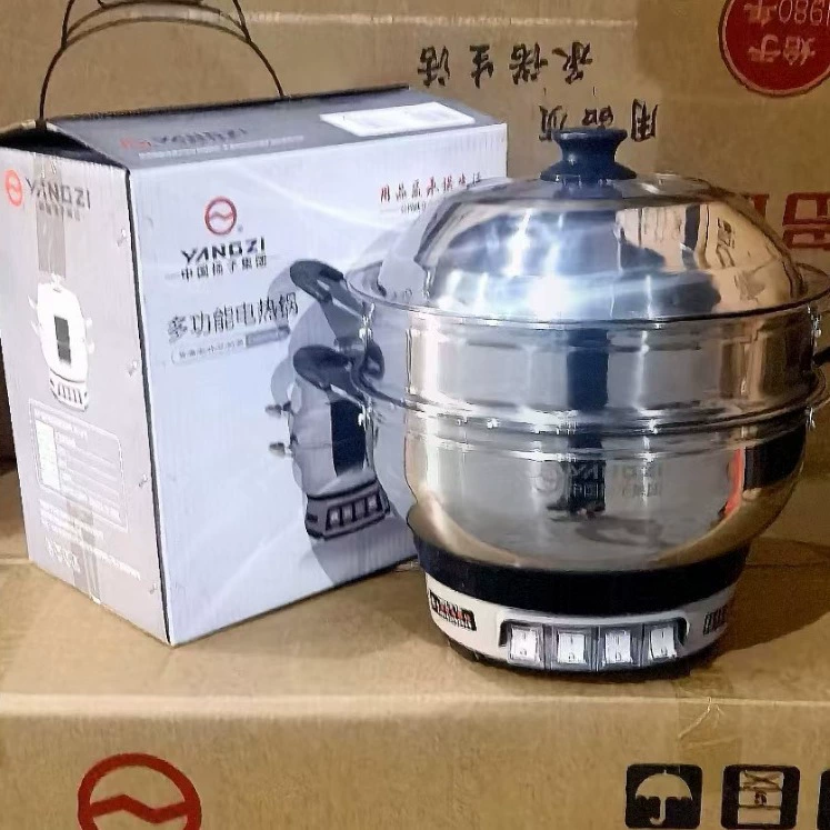 Yangzi многофункциональная электрическая плита бытовая электрическая сковорода Xinfei антипригарная электрическая пароварка высокая мощность электрическая сковорода вок