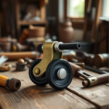 定制仿古铜复古万向轮1寸锌合金脚轮承重推车轮子滑轮抛光静音轮