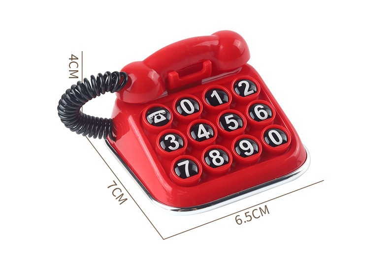 New model of car relocation phone number sticker, classic retro car mobile phone number sticker for front windshield, temporary parking sign, license plate sticker