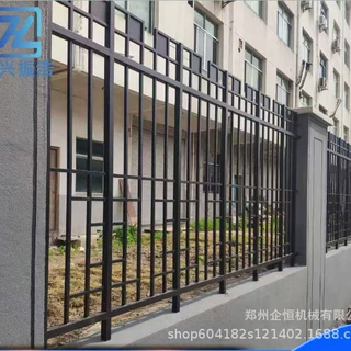 郑州锌钢围墙护栏铁艺围栏小区防护栏铁栅栏学校围墙隔离栏防护栏