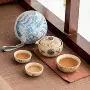 旅行青花露营陶瓷套装