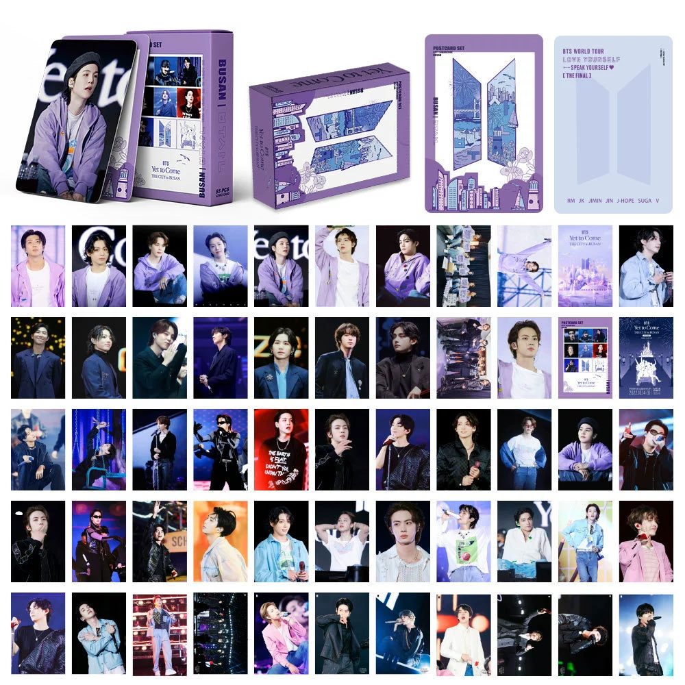Коллекционная открытка kpop черная pin Seventeen Stray Kids бронепанель лома карта 55 карточек в коробке
