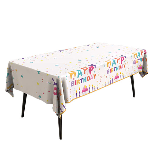 Children's birthday scene decoration, suitable for boys and girls, disposable party tablecloth, first birthday stage cloth, atmosphere feeling