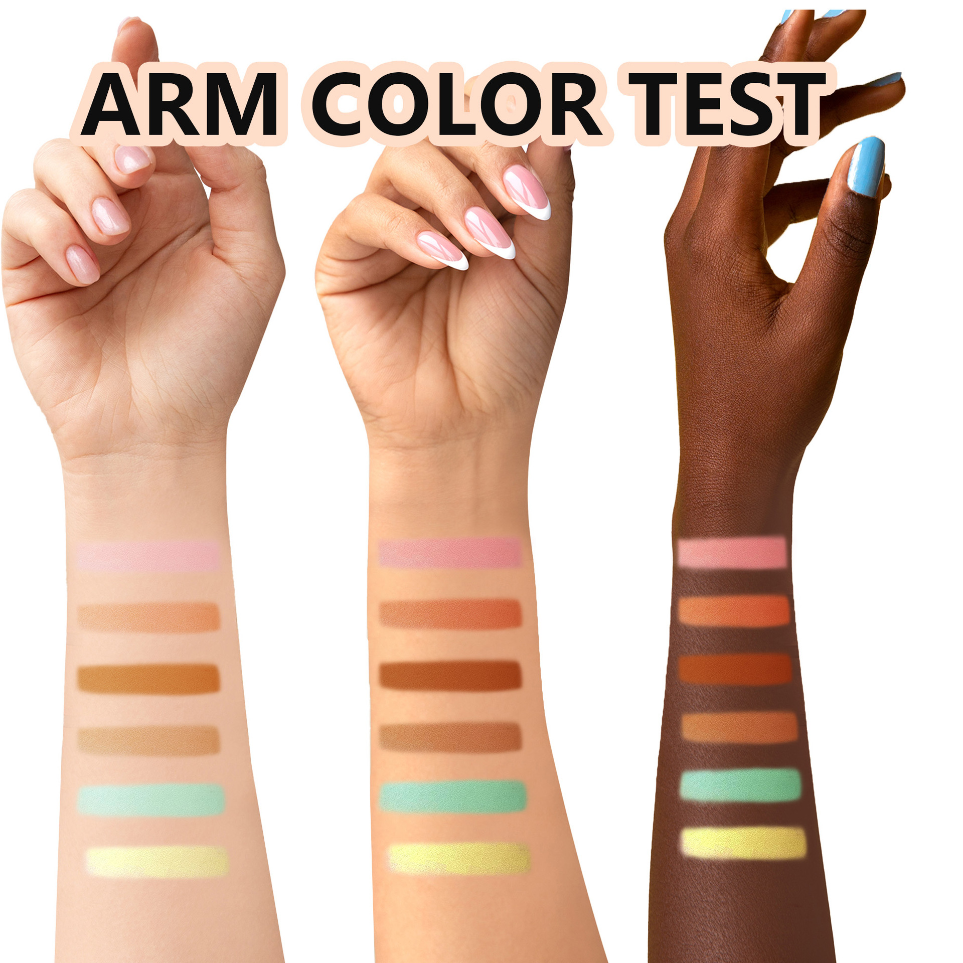 SHCOETY Cross-border Exclusive Rotating Concealer Set 6-color Natural Three-dimensional matte Concealer Stick Facial Contouring pen Application Scenario