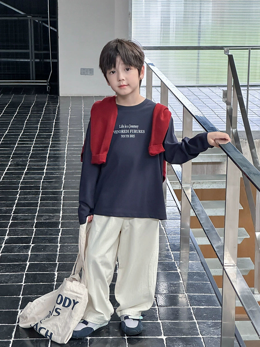 艾摩贝贝 Comfortable long-sleeve for men and women, for teenagers, with snowflakes, oversize
